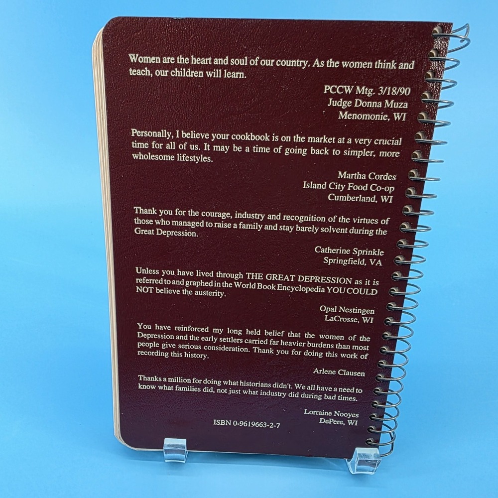 Stories and Recipes of the Great Depression First Edition 1993 Vol. II Cookbook - Picture 4 of 13